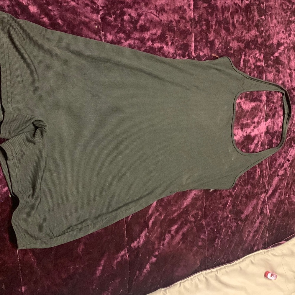 Size M, black halter top romper